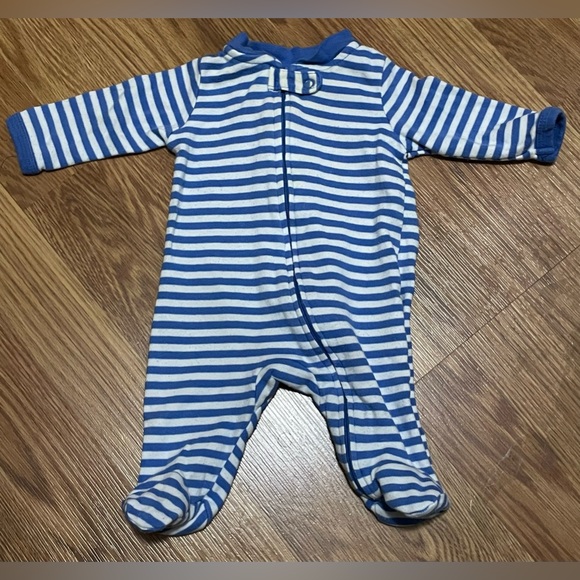 Onesies lot 4 long sleeve footie pajamas newborn boy winter fall set - Picture 11 of 11